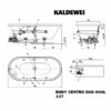 Kaldewei Centro Duo Oval 127-1 Mit BODY Whirlsystem, Ab- Und Überlauf Mit Wassereinlauf, Perl-Effekt -Wanne Verkaufsladen kaldewei whirlpools centro duo oval 127 9259784