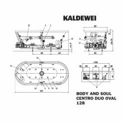 Kaldewei Centro Duo Oval 128-1 Mit BODY&SOUL Whirlsystem, Ab -und Überlauf Mit Wassereinlauf, Perl-Effekt -Wanne Verkaufsladen kaldewei whirlpools centro duo oval 128 9259808