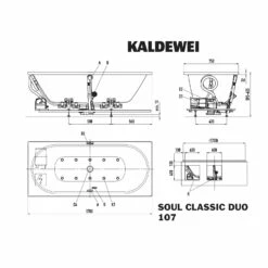 Kaldewei Classic Duo 107 Whirlpool Mit SOUL Whirlsystem, Perl-Effekt 7 Kaldewei Classic Duo 107 Whirlpool Mit SOUL Whirlsystem, Perl-Effekt -Wanne Verkaufsladen kaldewei whirlpools classic duo 107 mit 9260066