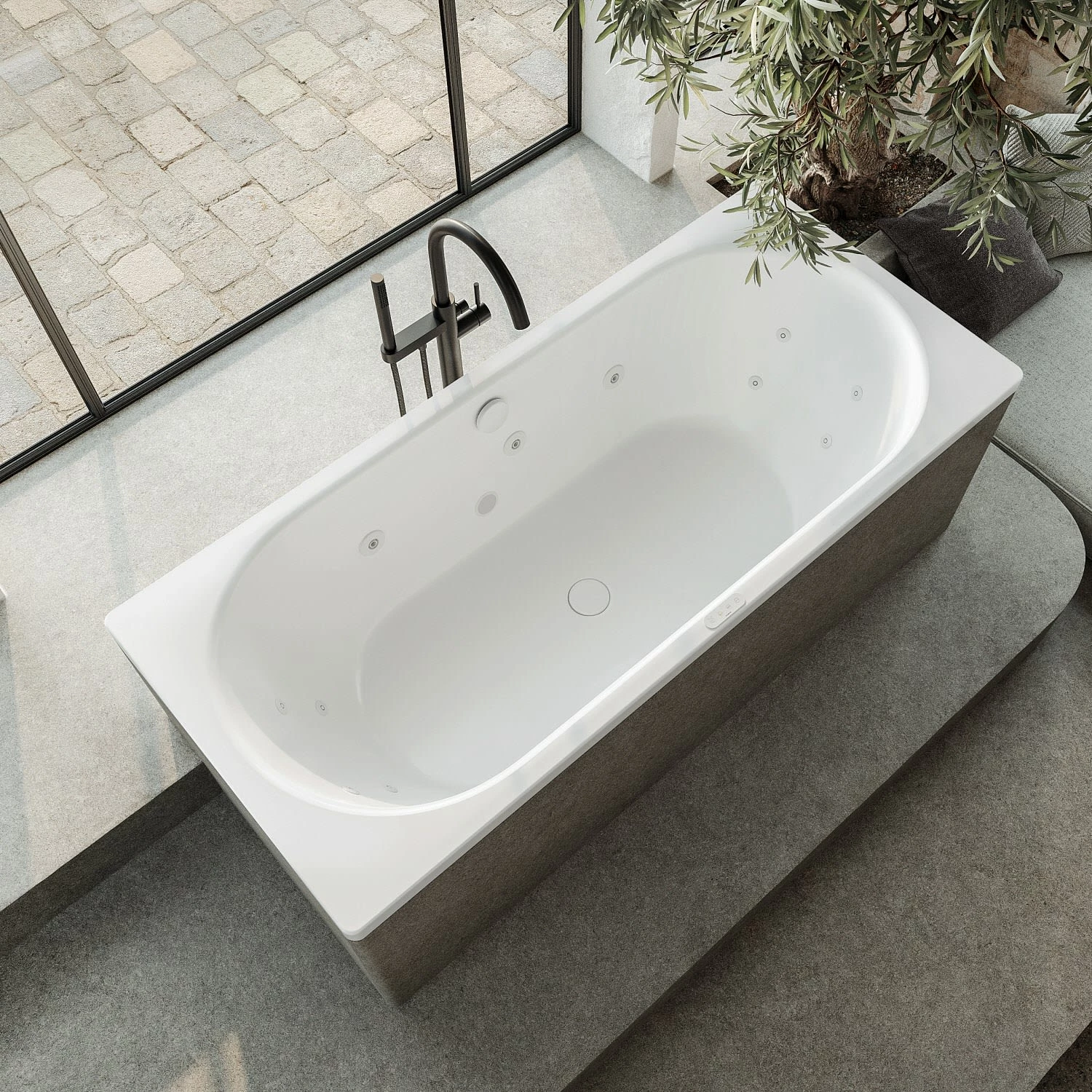 Kaldewei Classic Duo 107 Whirlpool Mit FULL BODY Whirlsystem, Ab-und Überlauf Mit Wassereinlauf, Perl-Effekt 3 Kaldewei Classic Duo 107 Whirlpool Mit FULL BODY Whirlsystem, Ab-und Überlauf Mit Wassereinlauf, Perl-Effekt