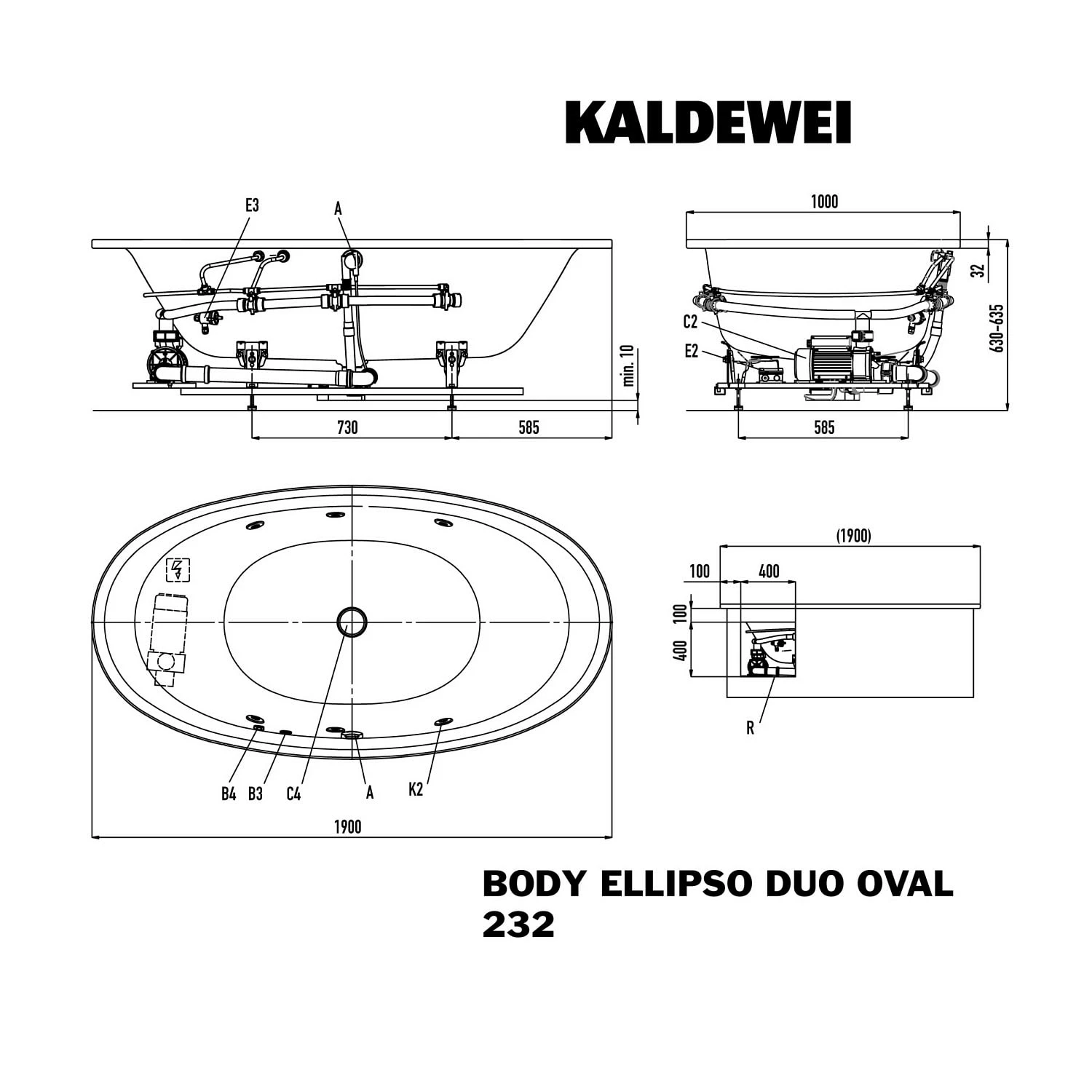 Kaldewei Ellipso Duo Oval 232 Mit BODY Whirlsystem 3 Kaldewei Ellipso Duo Oval 232 Mit BODY Whirlsystem