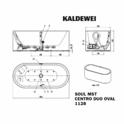 Kaldewei Meisterstück Centro Duo Oval 1128 Mit SOUL Whirlsystem, Perl-Effekt -Wanne Verkaufsladen kaldewei whirlpools meisterstueck centro duo oval 9259259