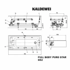 Kaldewei Puro 652 Whirlpool Mit FULL BODY Whirlsystem