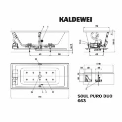 Kaldewei Puro Duo 663 Whirlpool Mit SOUL Whirlsystem, Perl-Effekt -Wanne Verkaufsladen kaldewei whirlpools puro duo 663 mit 9259514