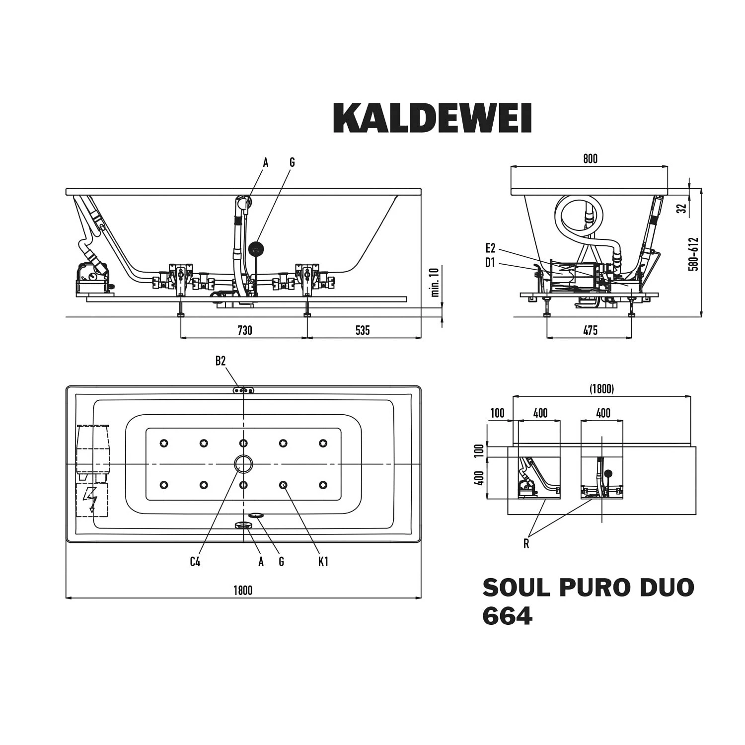 Kaldewei Puro Duo 664 Whirlpool Mit SOUL Whirlsystem 6 Kaldewei Puro Duo 664 Whirlpool Mit SOUL Whirlsystem – Bild 4