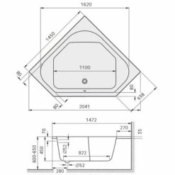 Kronenbach Cube Eckbadewanne 145 X 145 Cm 7 Kronenbach Cube Eckbadewanne 145 X 145 Cm -Wanne Verkaufsladen kronenbach badewannen cube eckbadewanne 145 x 4038945