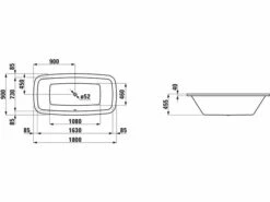 LAUFEN Palomba Collection Badewanne 180 X 90 Cm