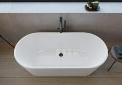 Pianura Valentina Badewanne Oval Freistehend 190 X 90 Cm Mit Schürze Und Verdecktem Überlauf -Wanne Verkaufsladen pianura badewannen valentina oval freistehend 190 12494629