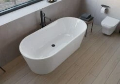 Pianura Valentina Badewanne Oval Freistehend 190 X 90 Cm Mit Schürze Und Verdecktem Überlauf -Wanne Verkaufsladen pianura badewannen valentina oval freistehend 190 12494639