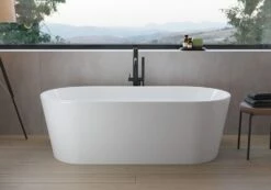 Pianura Valentina Badewanne Oval Freistehend 190 X 90 Cm Mit Schürze Und Verdecktem Überlauf -Wanne Verkaufsladen pianura badewannen valentina oval freistehend 190 12494659