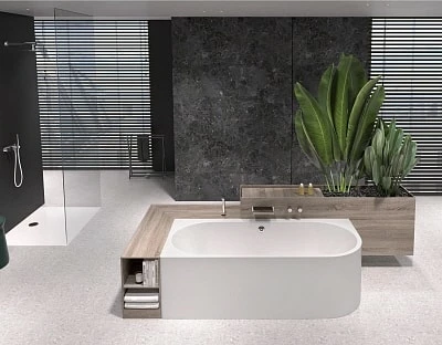 Polypex Calina Links Halbfreistehende Badewanne 3 Polypex Calina Links Halbfreistehende Badewanne