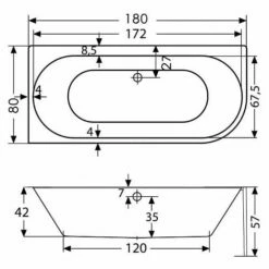 Polypex Calina Links Halbfreistehende Badewanne 7 Polypex Calina Links Halbfreistehende Badewanne -Wanne Verkaufsladen polypex badewannen freistehende calina links halbfreistehende 6897204