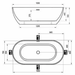 RAVAK Freedom O Badewanne 169 X 80 Cm, Freistehend -Wanne Verkaufsladen ravak badewannen freedom 169 x 80 4377257