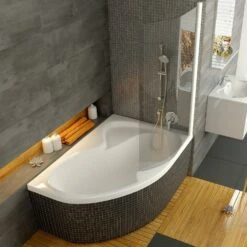 RAVAK Rosa II 150 X 105 Cm Eck-Badewanne Mit Duschbereich Rechts -Wanne Verkaufsladen ravak badewannen rosa ii 150 x 3896669