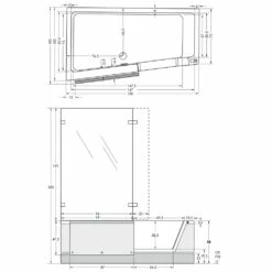 Repabad Easy-in Badewanne 180 Türe Rechts Eckeinbau Links -Wanne Verkaufsladen repabad badewanne 21967we easy 180 tuer rechts 1415609