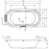 Repabad Pluto 180/80 Oval-Badewanne