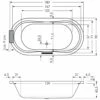 Repabad Pluto 180/90 Oval Badewanne