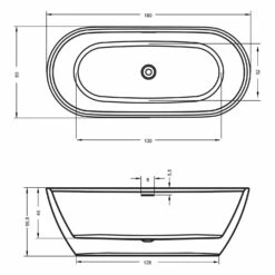 Riho Inspire Freistehende Badewanne 180 X 80 Cm Mit Riho Fall -Wanne Verkaufsladen riho badewannen freistehende inspire 180 x 12208531
