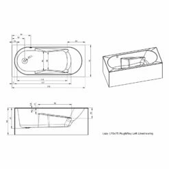 Riho Lazy Rechteck-Badewanne 170 X 75 Cm, Plug & Play, Links 5 Riho Lazy Rechteck-Badewanne 170 X 75 Cm, Plug & Play, Links -Wanne Verkaufsladen riho badewannen rechteckbadewannen lazy 170 x 11899005