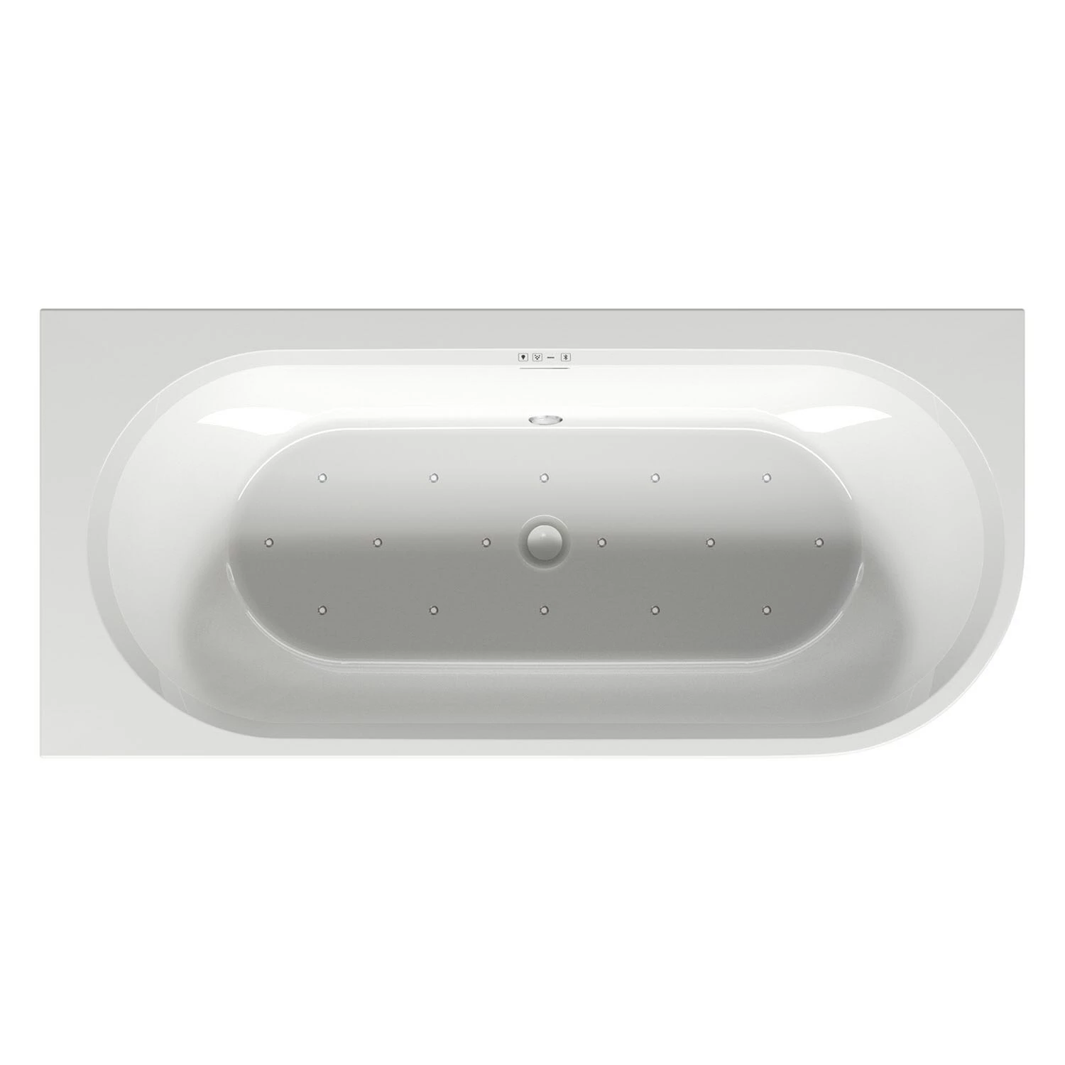 Riho Desire Corner Back-2-Wall Vorwand-Badewanne 170 X 77 Cm, Rechts, Mit Sparkle Mood, Riho Fall Und LED Beleuchtung 3 Riho Desire Corner Back-2-Wall Vorwand-Badewanne 170 X 77 Cm, Rechts, Mit Sparkle Mood, Riho Fall Und LED Beleuchtung