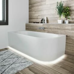 Riho Desire Corner Back-2-Wall Vorwand-Badewanne 170 X 77 Cm, Rechts, Mit Sparkle Mood Und Riho Fall -Wanne Verkaufsladen riho badewannen vorwand modelle desire corner 12208036