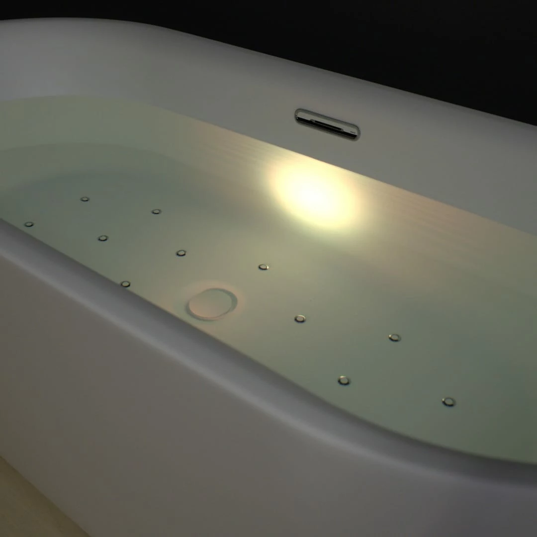 Riho Desire Corner Back-2-Wall Vorwand-Badewanne 170 X 77 Cm, Rechts, Mit Sparkle Mood, Riho Fall Und LED Beleuchtung 5 Riho Desire Corner Back-2-Wall Vorwand-Badewanne 170 X 77 Cm, Rechts, Mit Sparkle Mood, Riho Fall Und LED Beleuchtung – Bild 3