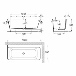 Roca Ona Eck-Badewanne 160 X 70 Cm, Einbau Links Mit L- Schürze -Wanne Verkaufsladen roca ona badewannen eck einbau mit 7108878