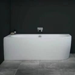Steinkamp Life Eckbadewanne 180 X 80 Cm Rechts Mit Schürze Und M5 Ablaufgarnitur