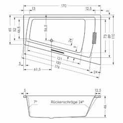 Steinkamp Life Eckbadewanne Mit Whirlsystem 170 X 110/65 Cm, Ecke Links, Inkl. Viega Multiplex Trio MT5 -Wanne Verkaufsladen steinkamp badewannen mit whirlpool life eckbadewanne 8534428