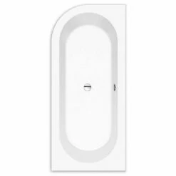 Steinkamp Living Eckbadewanne 180 X 80 Cm Mit Schürze Links, Inkl. Ab- Und Überlaufgarnitur M5