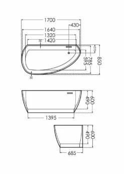 Steinkamp Loft Freistehende Badewanne Asymmetrisch Rechts 170 X 85 Cm -Wanne Verkaufsladen steinkamp freistehende badewannen loft asymmetrisch rechts 12488142