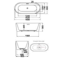 Steinkamp Loft Freistehende Ovalbadewanne 168 X 80 Cm -Wanne Verkaufsladen steinkamp freistehende badewannen loft ovalbadewanne 168 9415085
