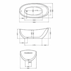 Steinkamp Loft Freistehende Ovalbadewanne 169,5 X 88 Cm -Wanne Verkaufsladen steinkamp freistehende badewannen loft ovalbadewanne 170 7103568