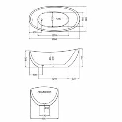 Steinkamp Loft Freistehende Ovalbadewanne 178 X 88 Cm -Wanne Verkaufsladen steinkamp freistehende badewannen loft ovalbadewanne 177 7103571