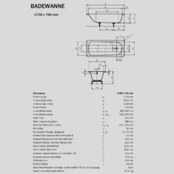 Sturotec Sturoform Rechteck-Badewanne 170 X 70 Cm -Wanne Verkaufsladen sturotec badewannen eck 170 x cm 6855488