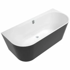 Villeroy & Boch Oberon 2.0 Duo Vorwand-Badewanne 180 X 80 Cm, Inkl. Schürze In Schwarz